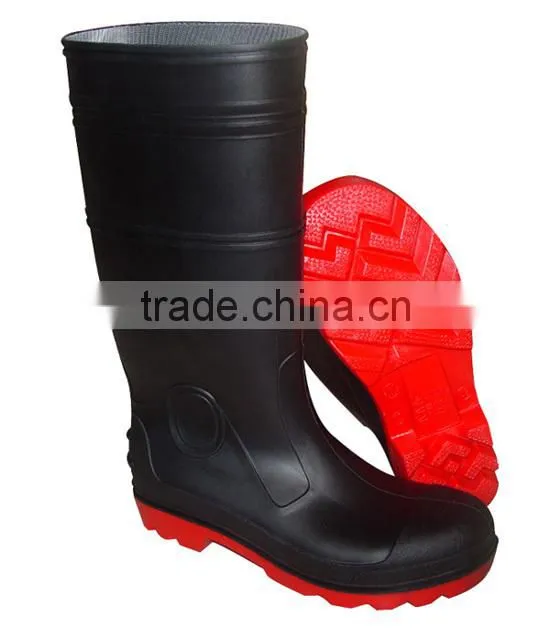 steel toe wellington rain gum boot