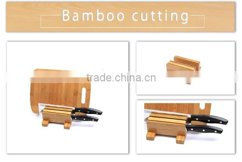Aonong Eco-friendly kitchen multifunctional tool post chopping block Bamboo cutter holde