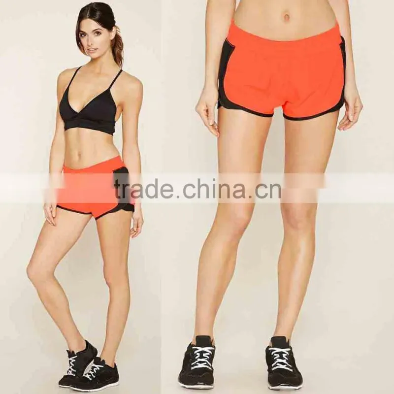 Sexy Shorts for Women Fashion Wholesale Hot Sport Wear Active Contrast-Trimmed Shorts Pants Plain Cotton High Quality