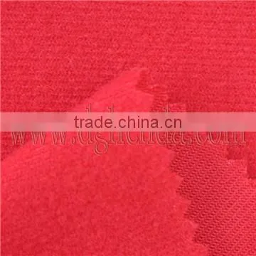red velour fabric/velvet fabric for shoe