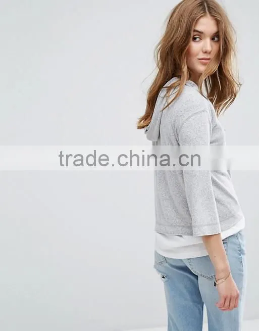 Wholsale Sweatshirts 2017 New Style Women Two Pieces Long Sleeve Loose Pullovers Hoodie