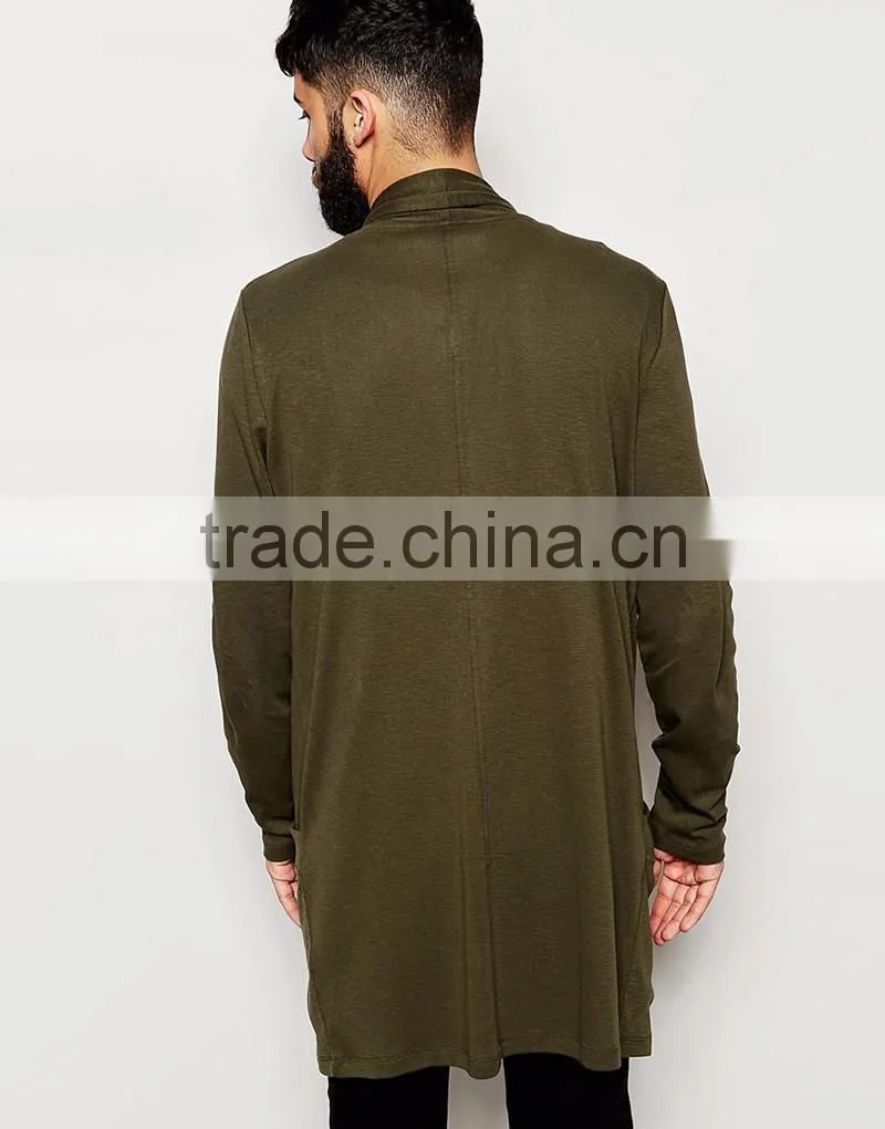 wholesale mens long cardigan sweater pockets