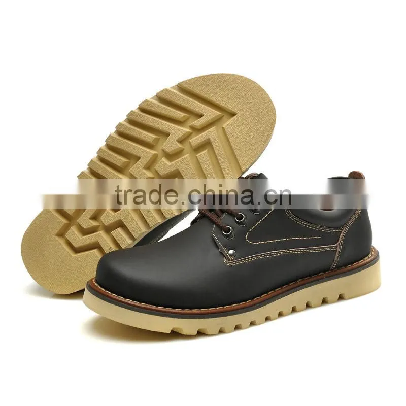 high quality adults footware work shoes casual fashion for men, hot sell leather casual shoes for worker made in china factory