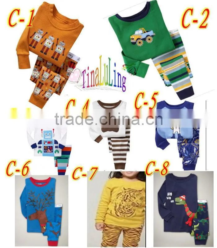 boys cute baby pajamas suits children's cotton sleeping wear