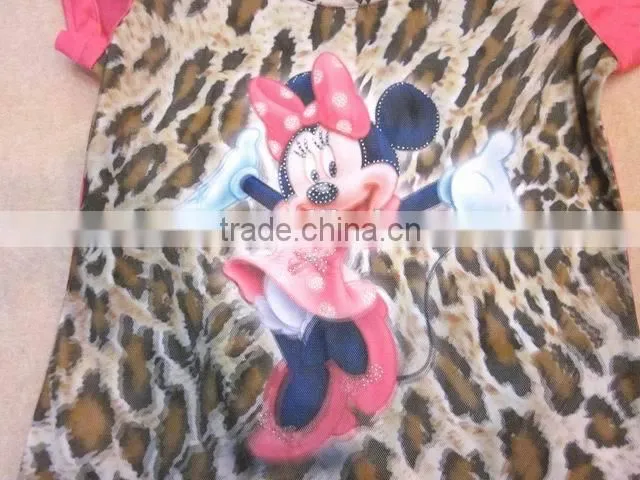 digital print with net children designed blouses