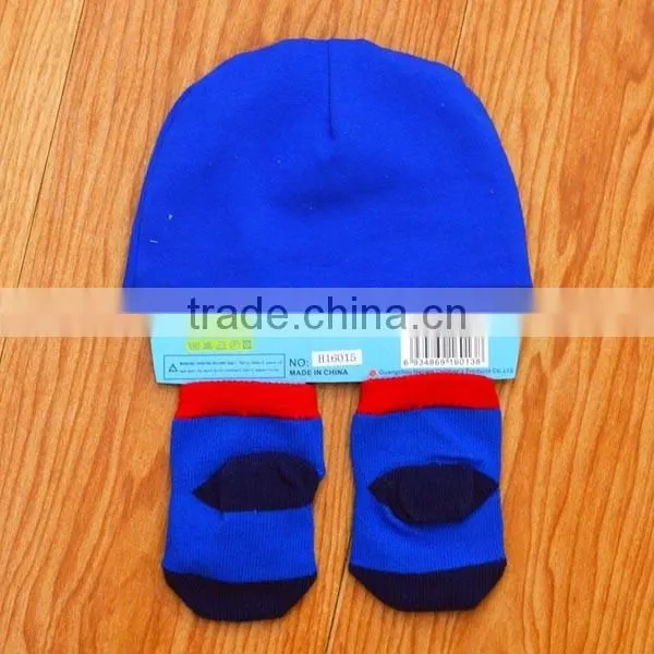 Popular yellow chick newborn baby hat+socks set