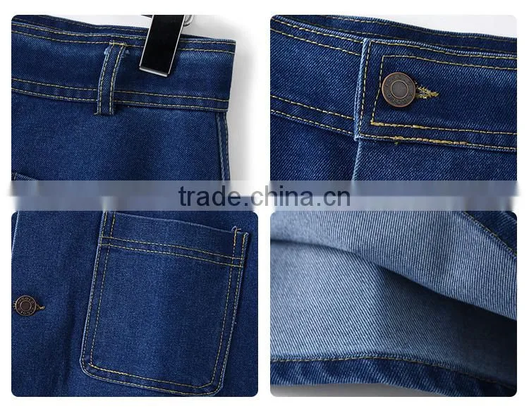 2016 Latest Fashion OEM women demin jeans skirt for ladies wholesale