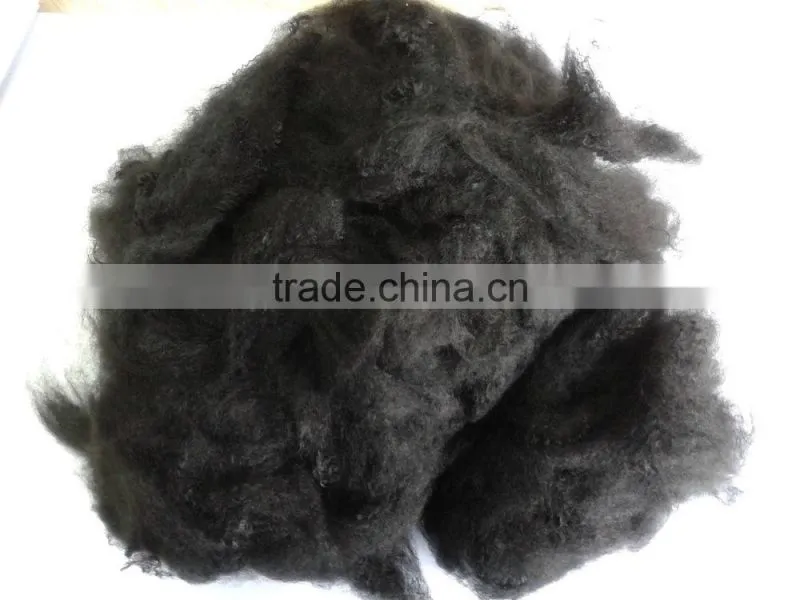 Solid recycled polyester staple fiber 6Dx64MM for geotextile