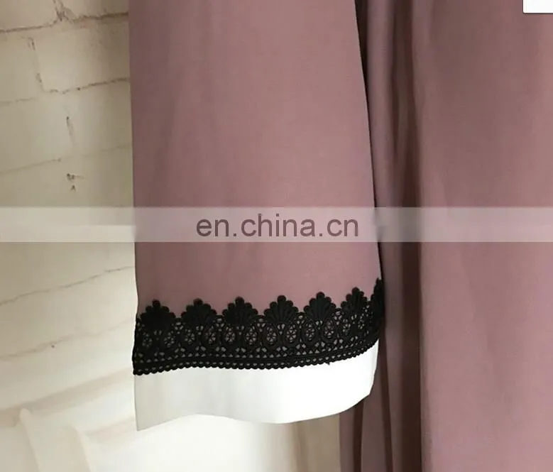 Islamic clothing Turkish Long Sleeve Islamic fashion long dress women's clothing(Mu052004)