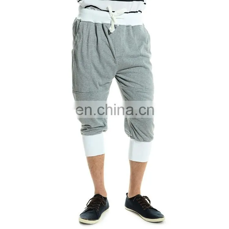 custom french terry drop crotch pants wholesale
