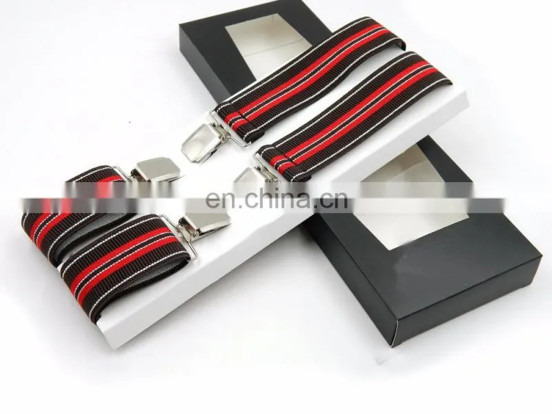 Yiwu wholesale fashion X shape Jacquard braces suspenders for men custom suspenders men's suspenders