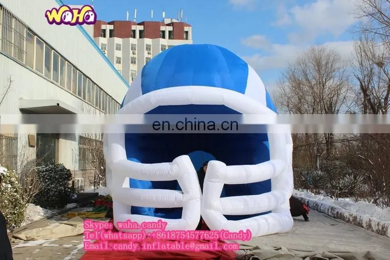 New design inflatable football helmet tunnel for advertising / promotion C-190