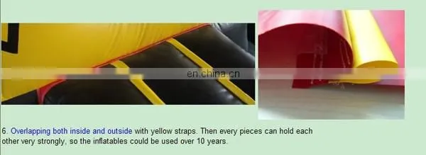 Curve inflatable water slide with pool