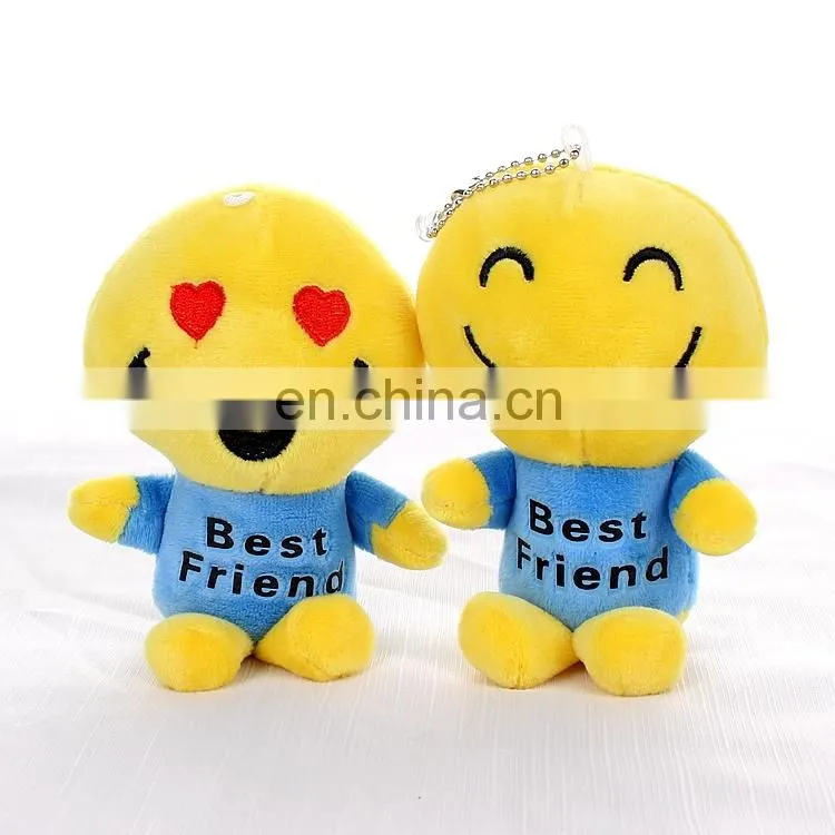 Wholesale cheap Emoji smiling face plush toys for vending