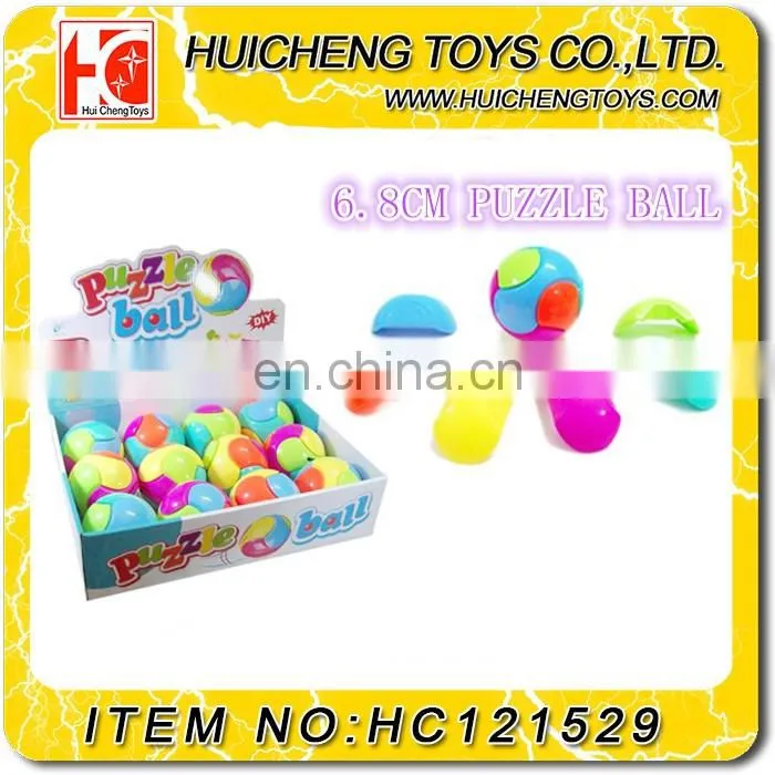 7PCS block juggling assembled 12.5CM flashing light glow music jumping ball promotion toys EN71
