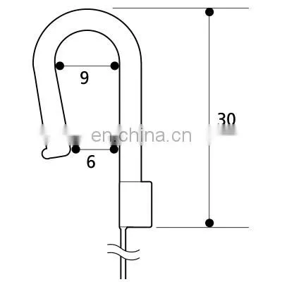 Loop Tags Pin Nylon hook Lock