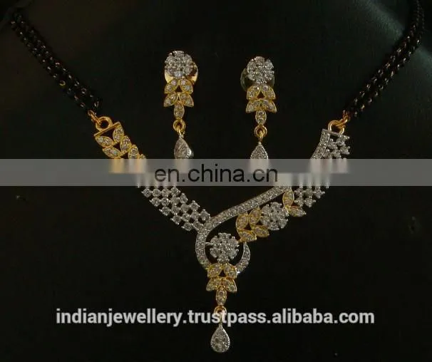 Cubic zircon pendant necklace exporter, wedding pendant necklace manufacturer