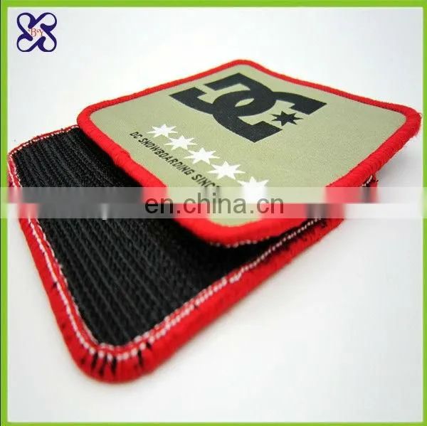 2015 sports hook and loop fastener woven patches
