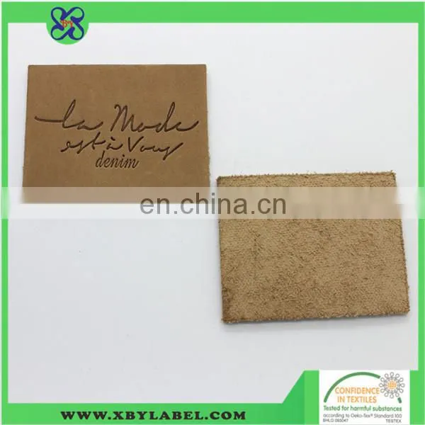 Jeans leather patch for garments