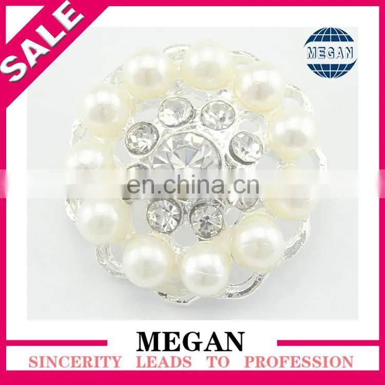 2016 new handmade large flower crystal rhinestone garment button for dress