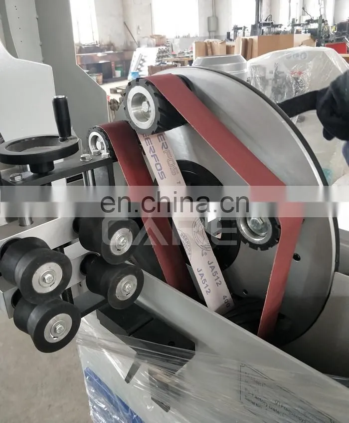 P-100 Automatic grinding belt curved pipe polishing machine for max stainless steel pipe 110mm