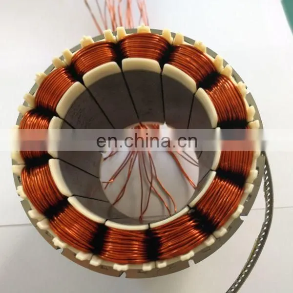 120mm custom brushless dc motor winding stator and rotor assembly with rotor shaft