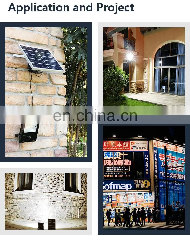 Anern Good price led solar motion wall light 100 watt IP67