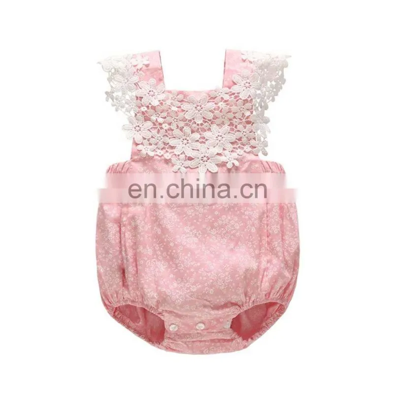 Boutique Kids Rompers Onesie Floral Soft Newborn Baby Clothes