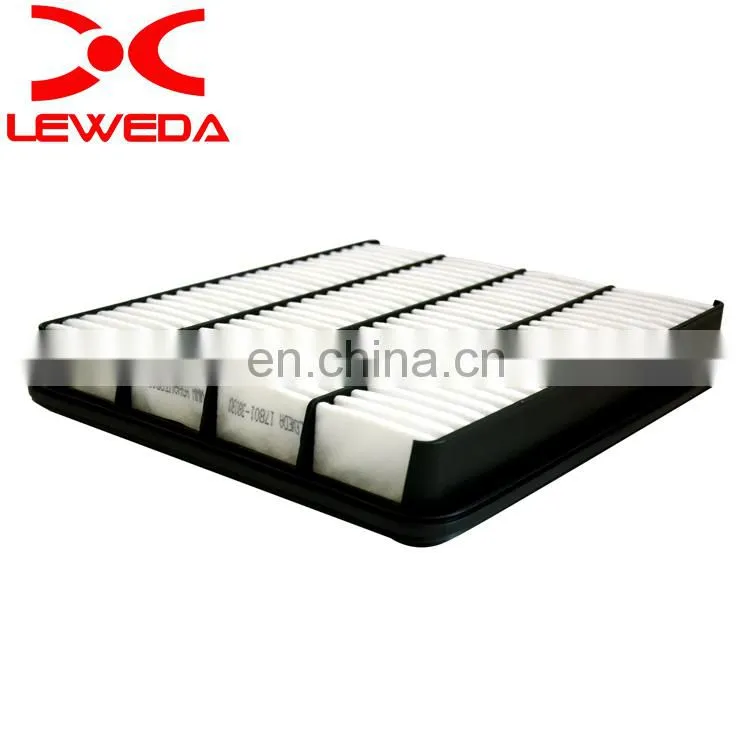 China top quality car air filter 17801-38030 car engine air filter