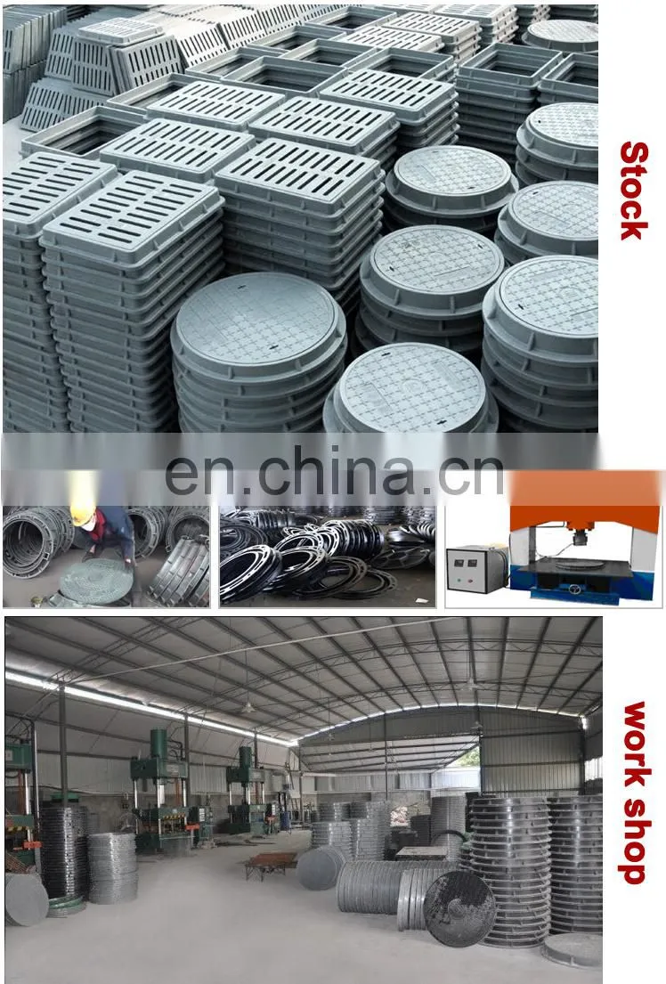 Easy installation heavy duty ductile iron manhole cover en124 b125 d400