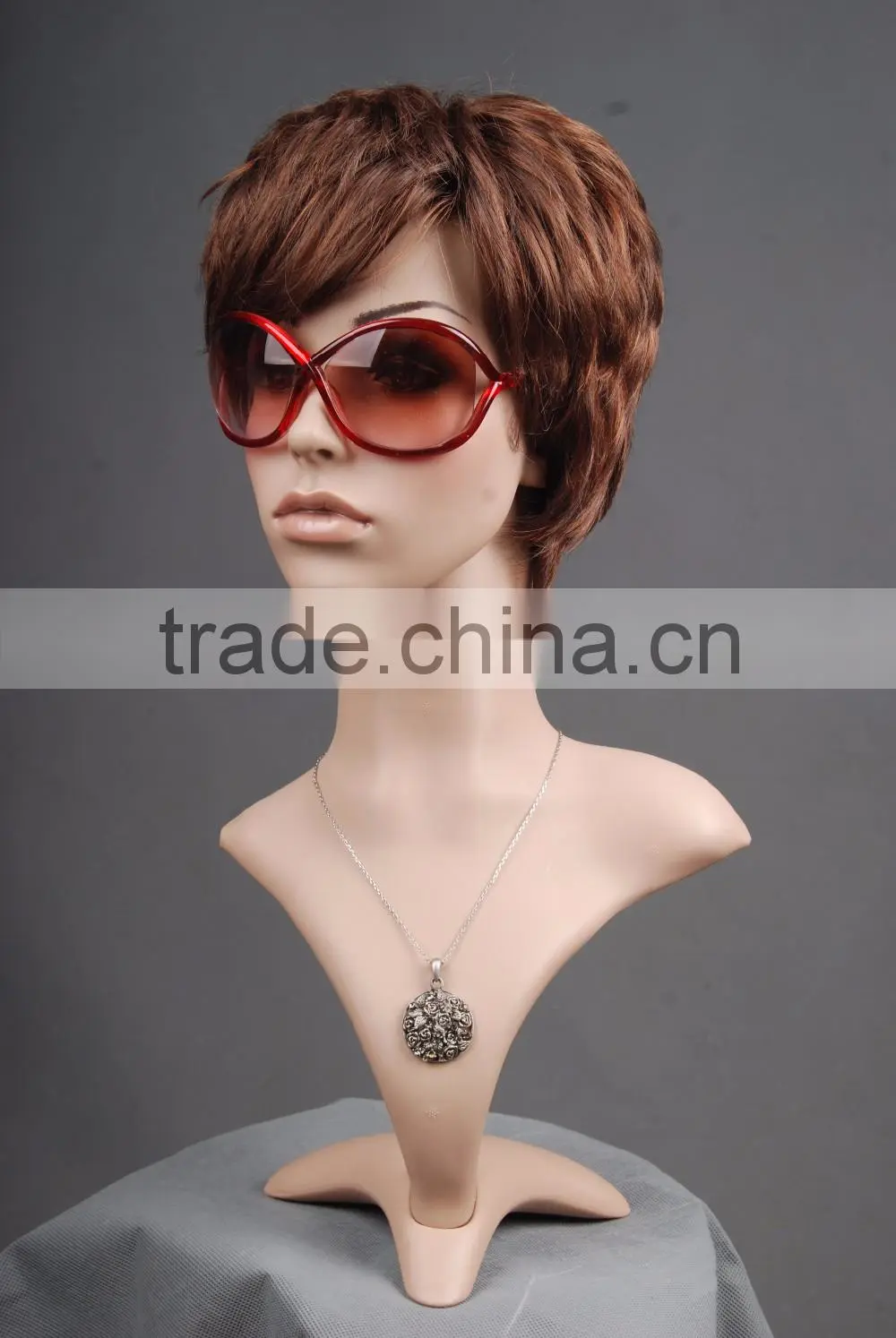 Plastic head mannequin Female Realistic head Model H1051