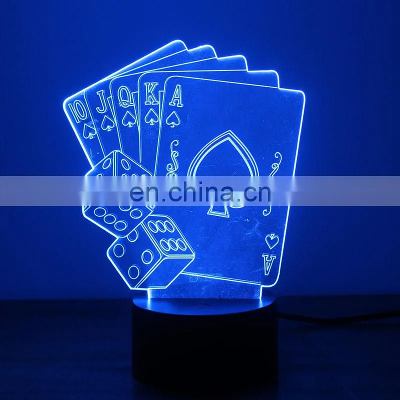 Creative lighting usb lamp 3D acrylic led sleeping night light for bedroom