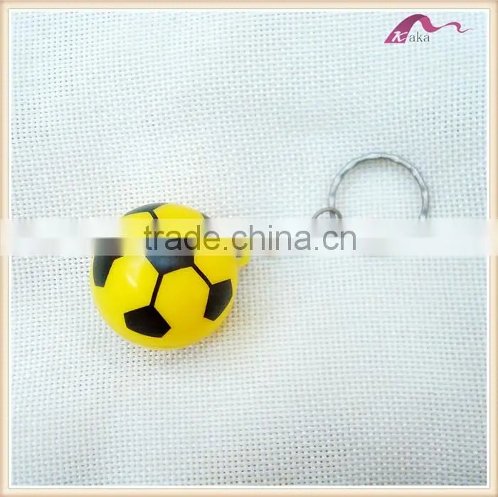 Fashion Popular Custom Plastic Football Keychain Manufacturers