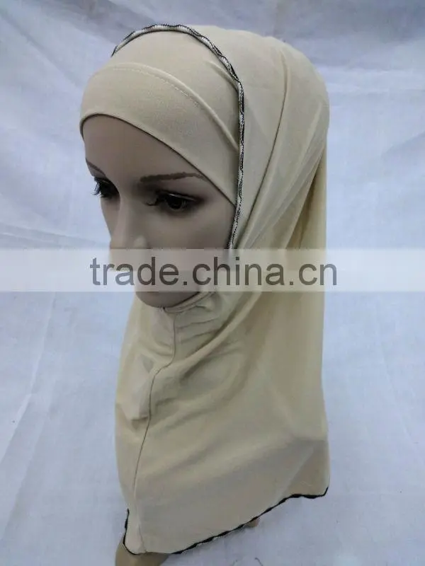 A456 muslim turban ITY NEW 2PCS PLAIN MUSLIM HIJAB