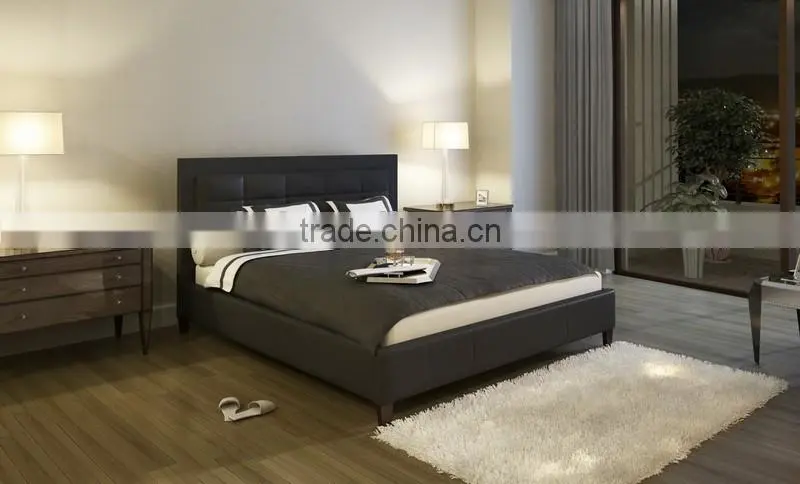 Gas Lift Up Storage PU/Leather Bed /Ottoman bed