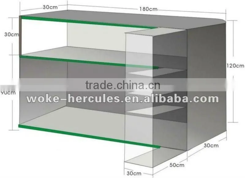 Electric simple cashier counter desk