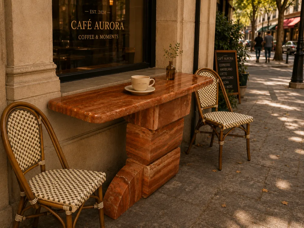The Timeless Allure of Red Travertine Marble Stone: My New Stone Console Table