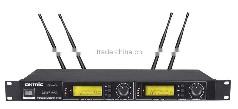 OK-9200 Dual Channels/UHF PLL 32/96 ,True Diversity