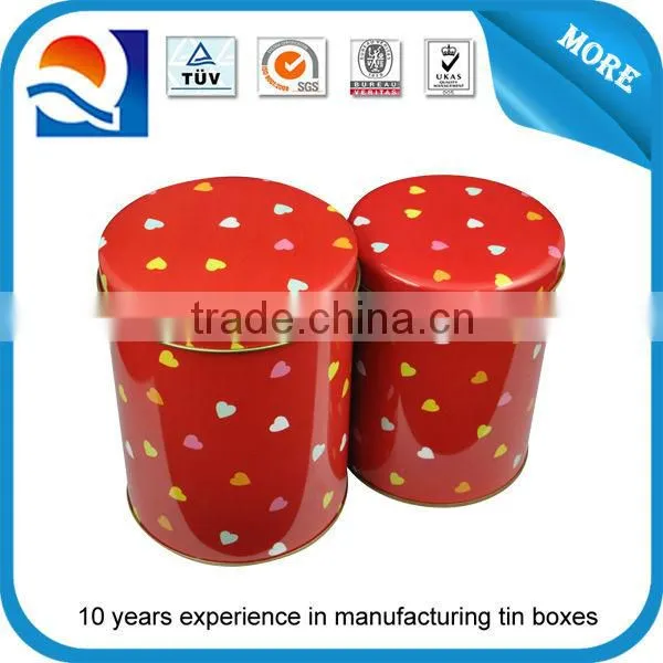 Round 2 pieces tin box set for multiple use