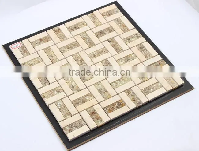 chinese rectangular Resin stone mosaic tile