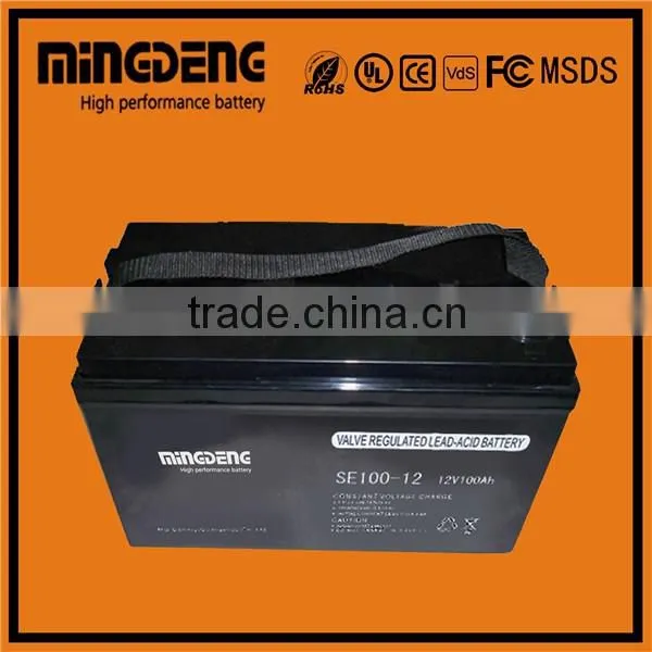 Hot sale 12v 100ah agm lead acid battery wholesale