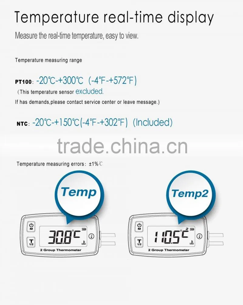 Digital thermometer temperature sensor for tractor ATV MARINE BOAT motorcycle generator water oil temperature