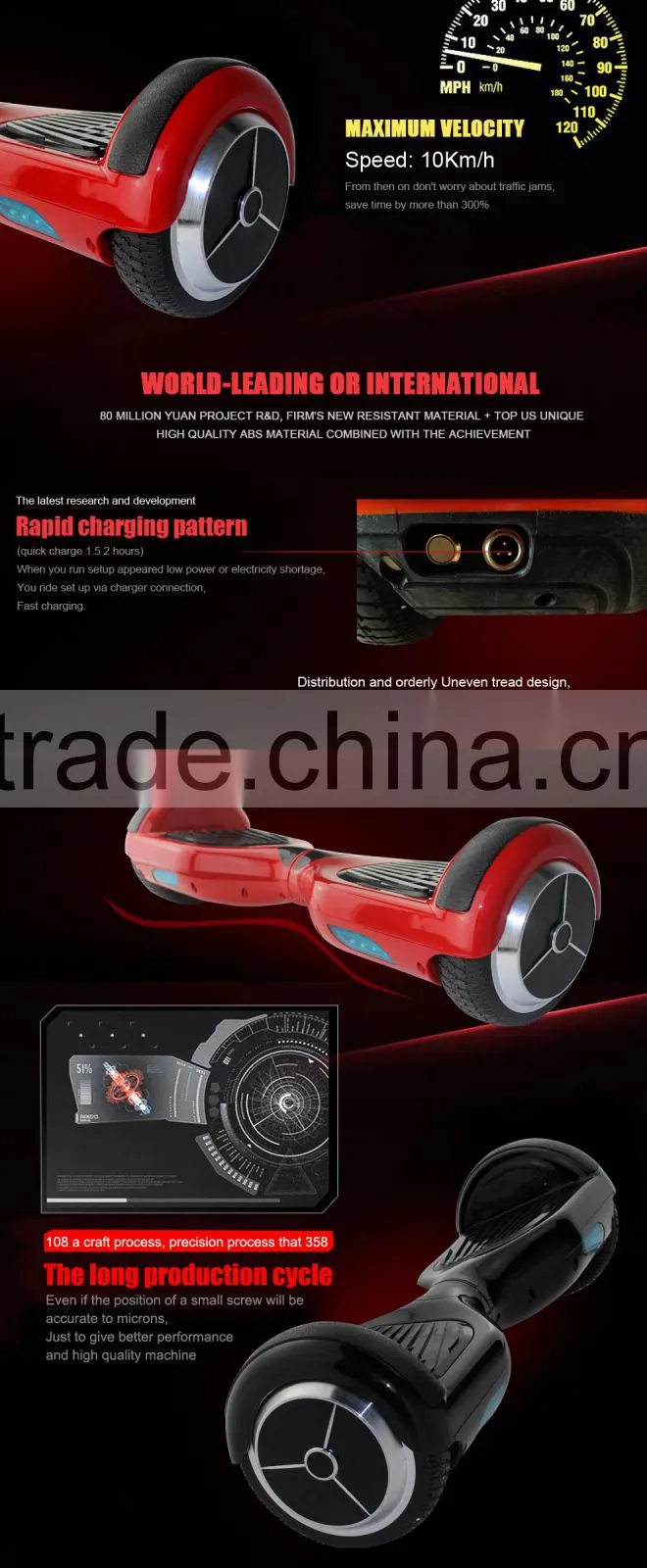 Factory supply smart balance wheel 2 wheels self balancing electric balancing unicycle