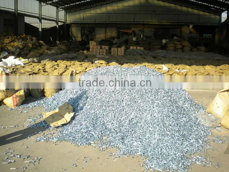 Galvanized corrugated Roofing Nails with umbrella head