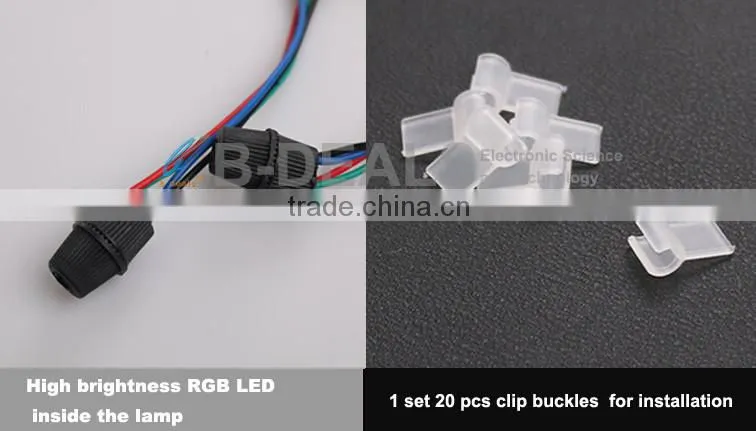12V super bright RGB color changing Car Interior Accent Lighting 3MM fiber atmosphere decoration light