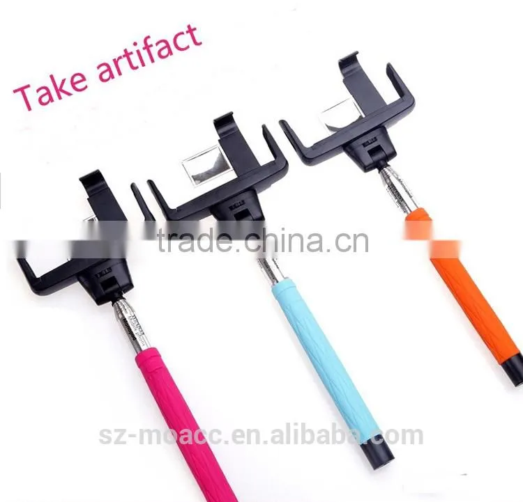2015 best selling Handheld wireless Monopod with Mirror