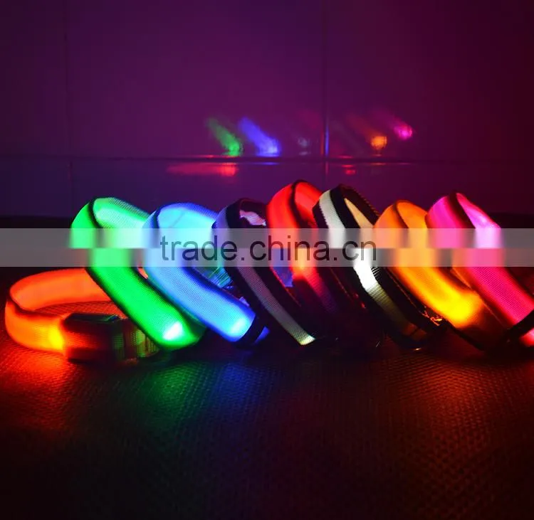 Popular Customized Glowing Collars And Leashes For Dog