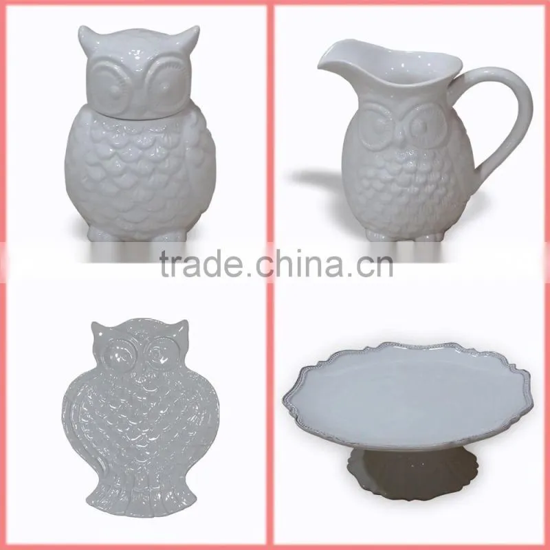 Ceramic fruit plate set