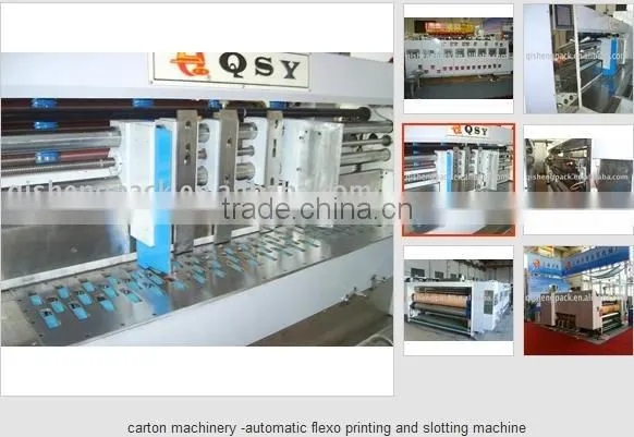 Automatic 6 color flexo printing slotting machine