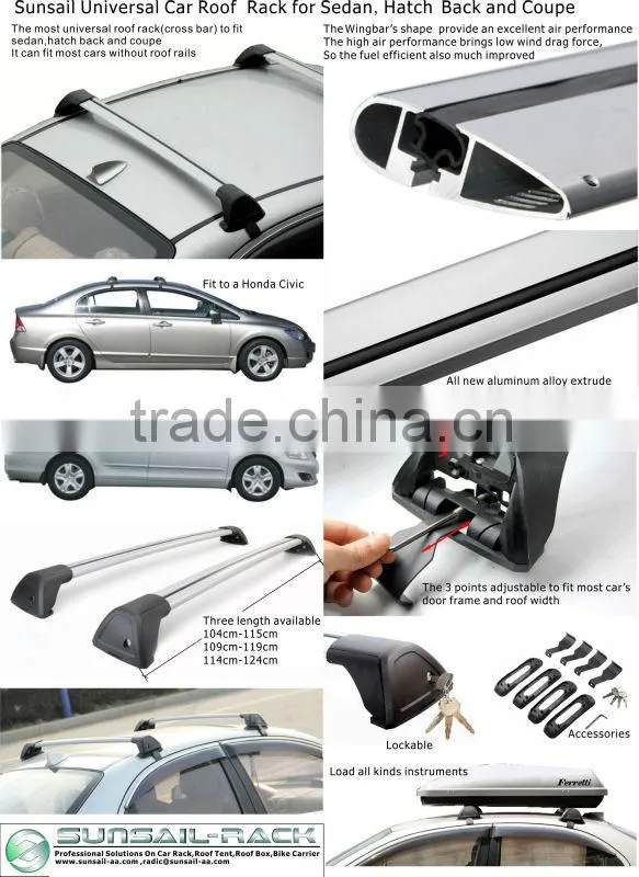 roof rack crossbar toyota camry naked roof whispbar
